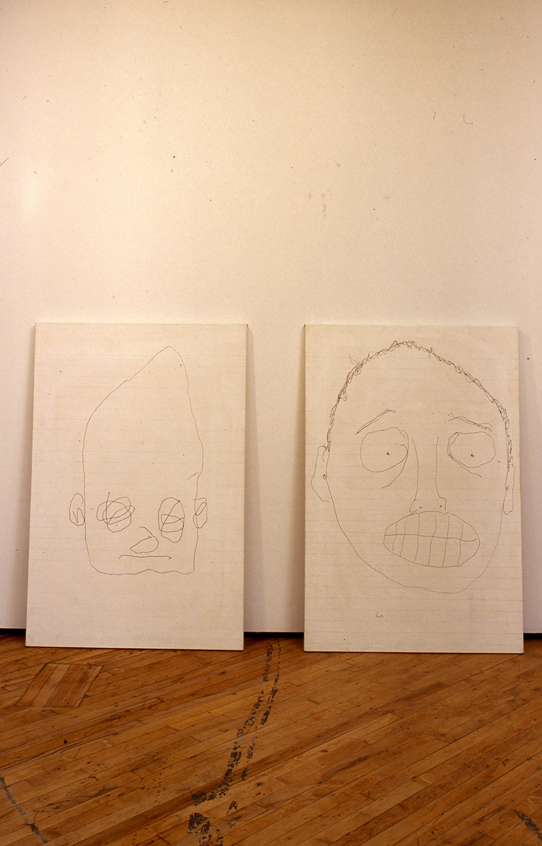 Urgent Witness / Drawn Remains: View of works on paper, framed and unframed.