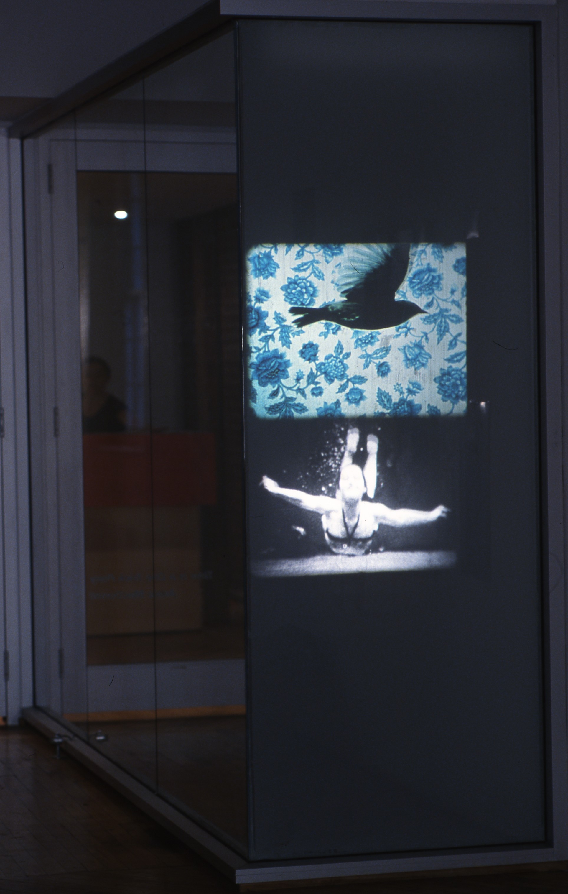 Annie MacDonell: 16mm retro projection installed in two separate loops