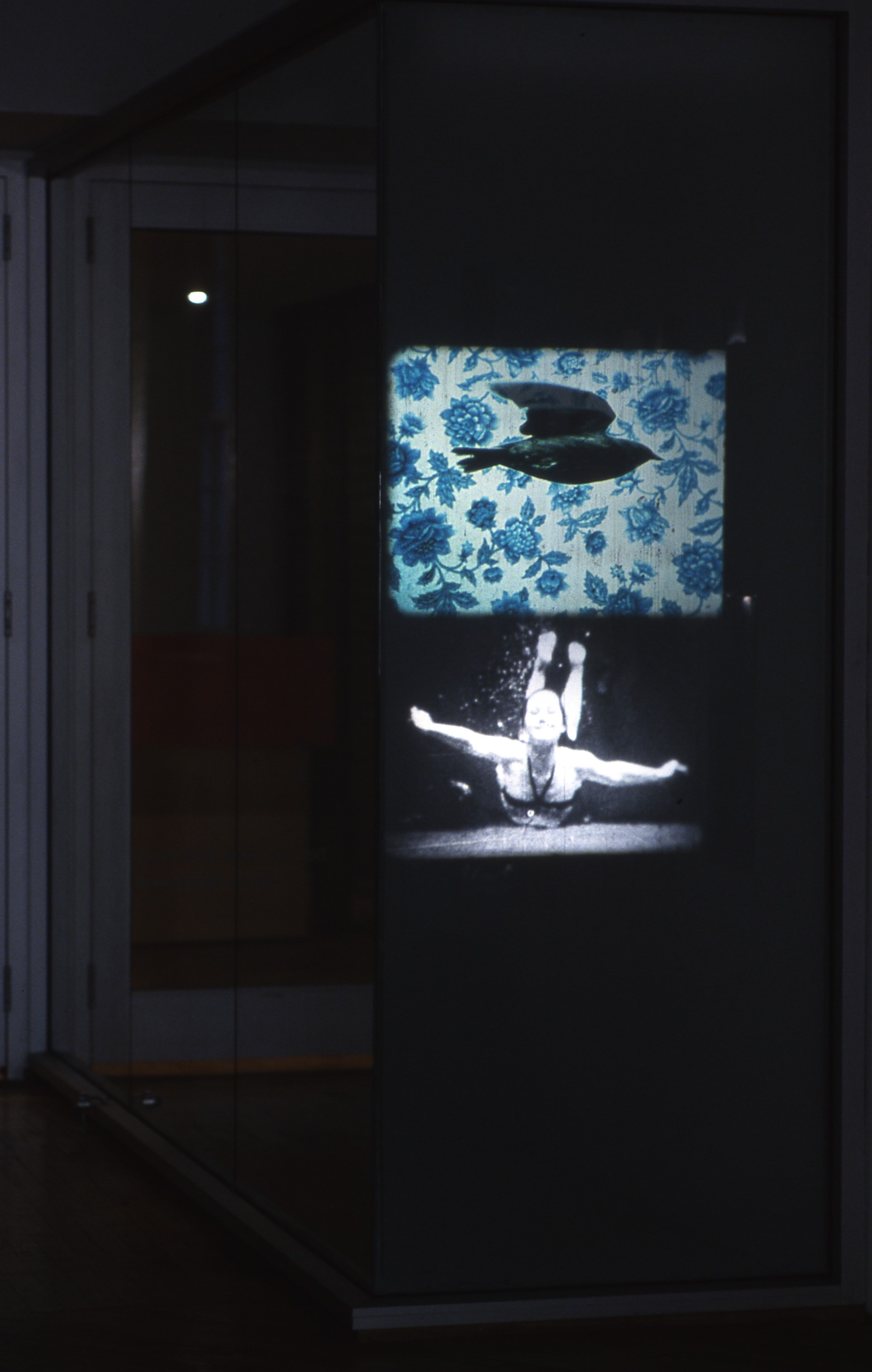 Annie MacDonell: 16mm retro projection installed in two separate loops
