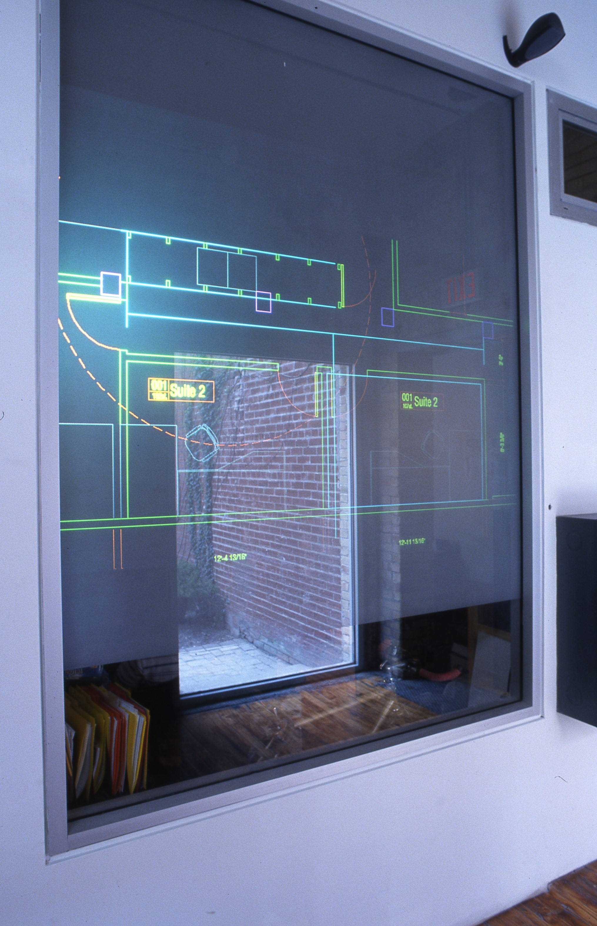 BARTOSIK: Group show, view of translucent wall.