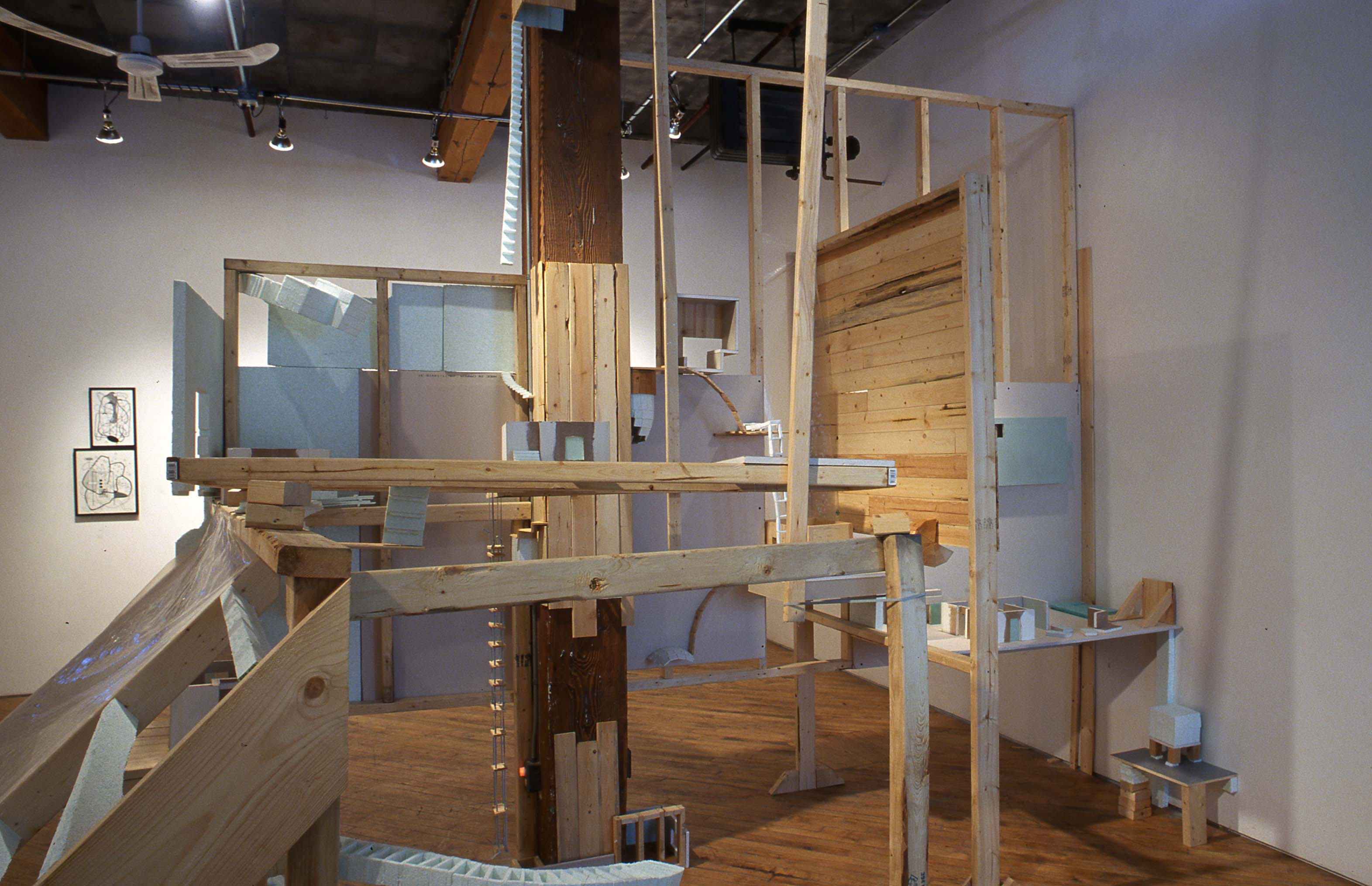 KUIPER: Group show, view of built sculpture.