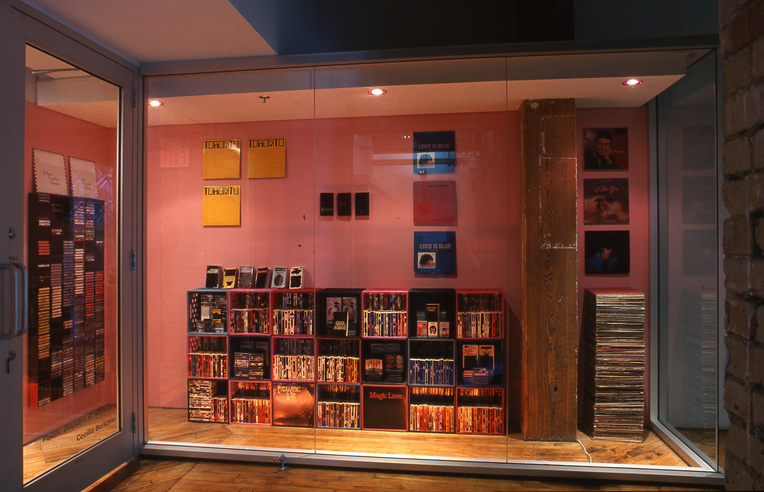 Cecilia Berkovic: Installation view of the window.