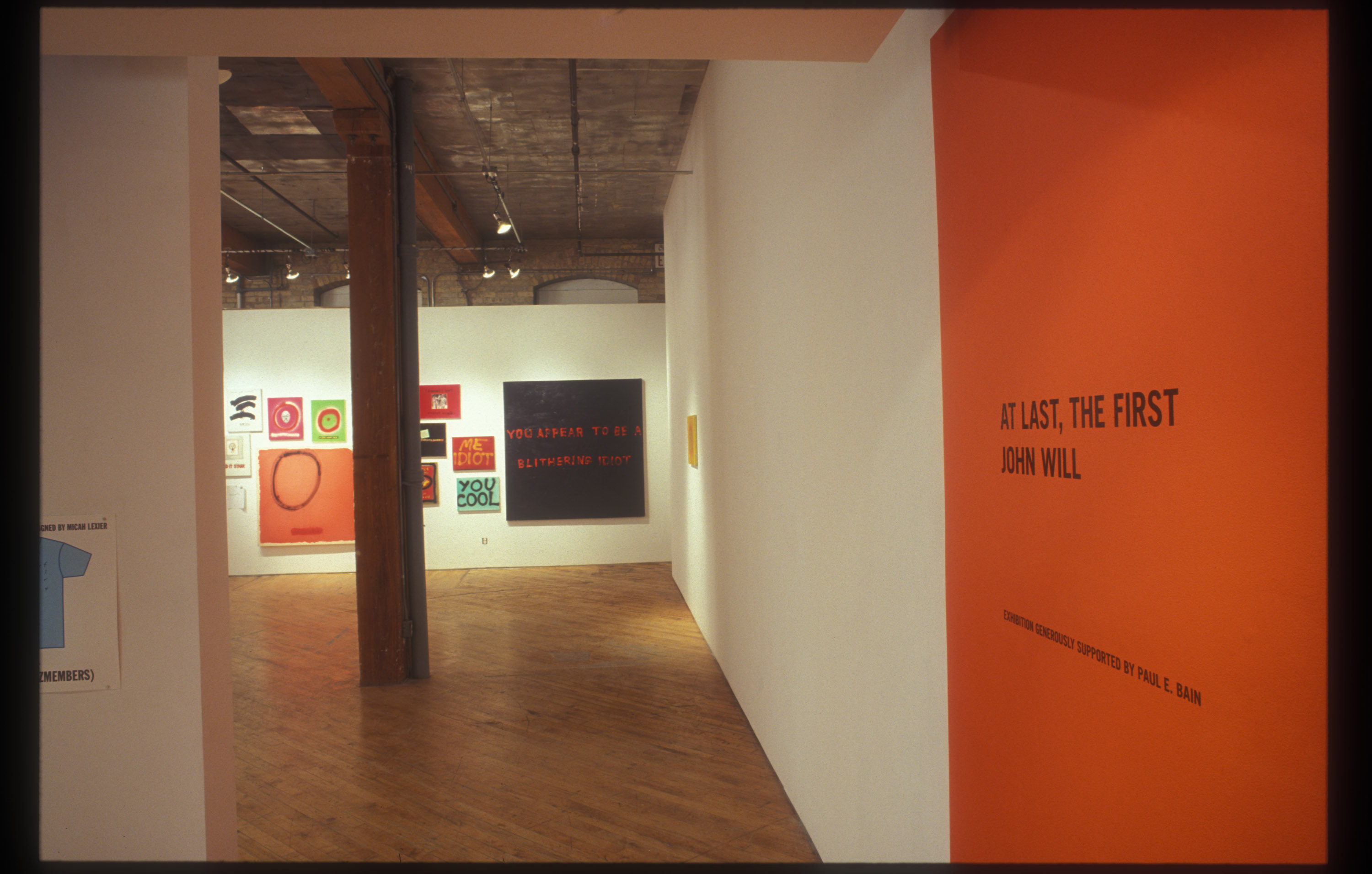 John Will: View of artwork in grid formation, throughout the gallery.