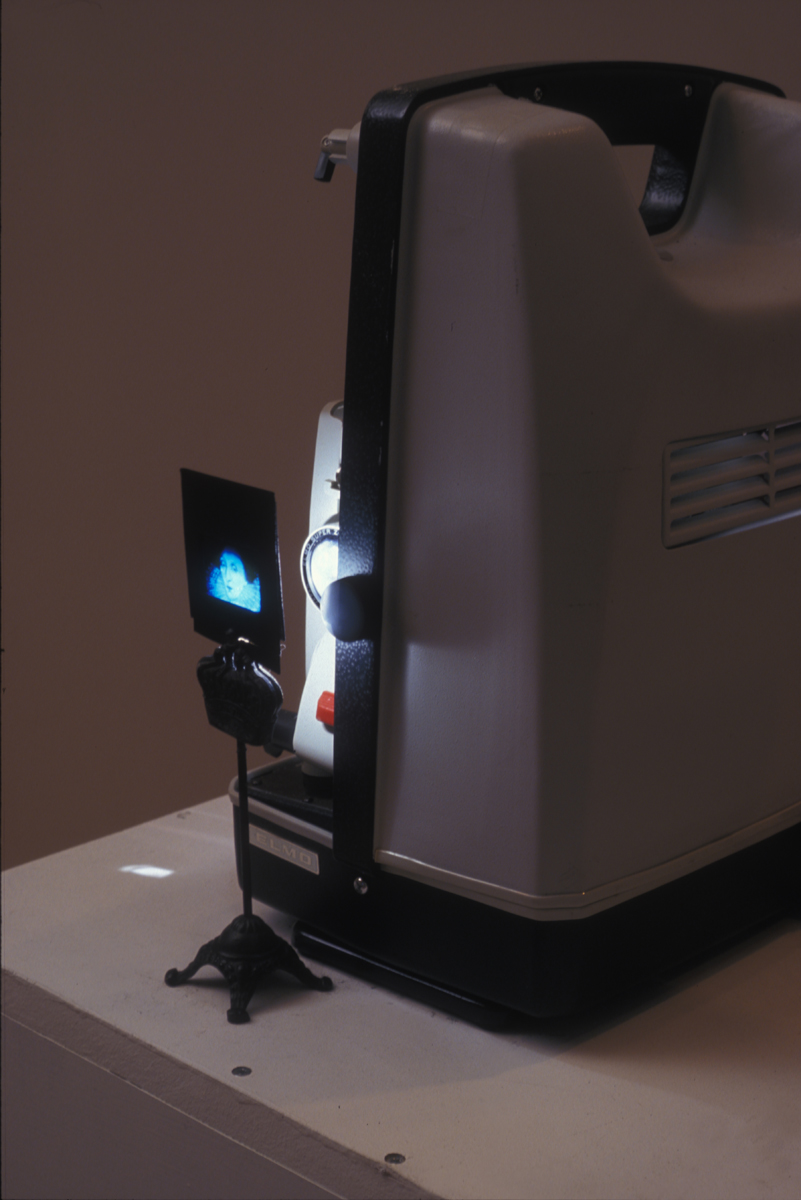 Christina Battle: 8mm film projector, looping film.