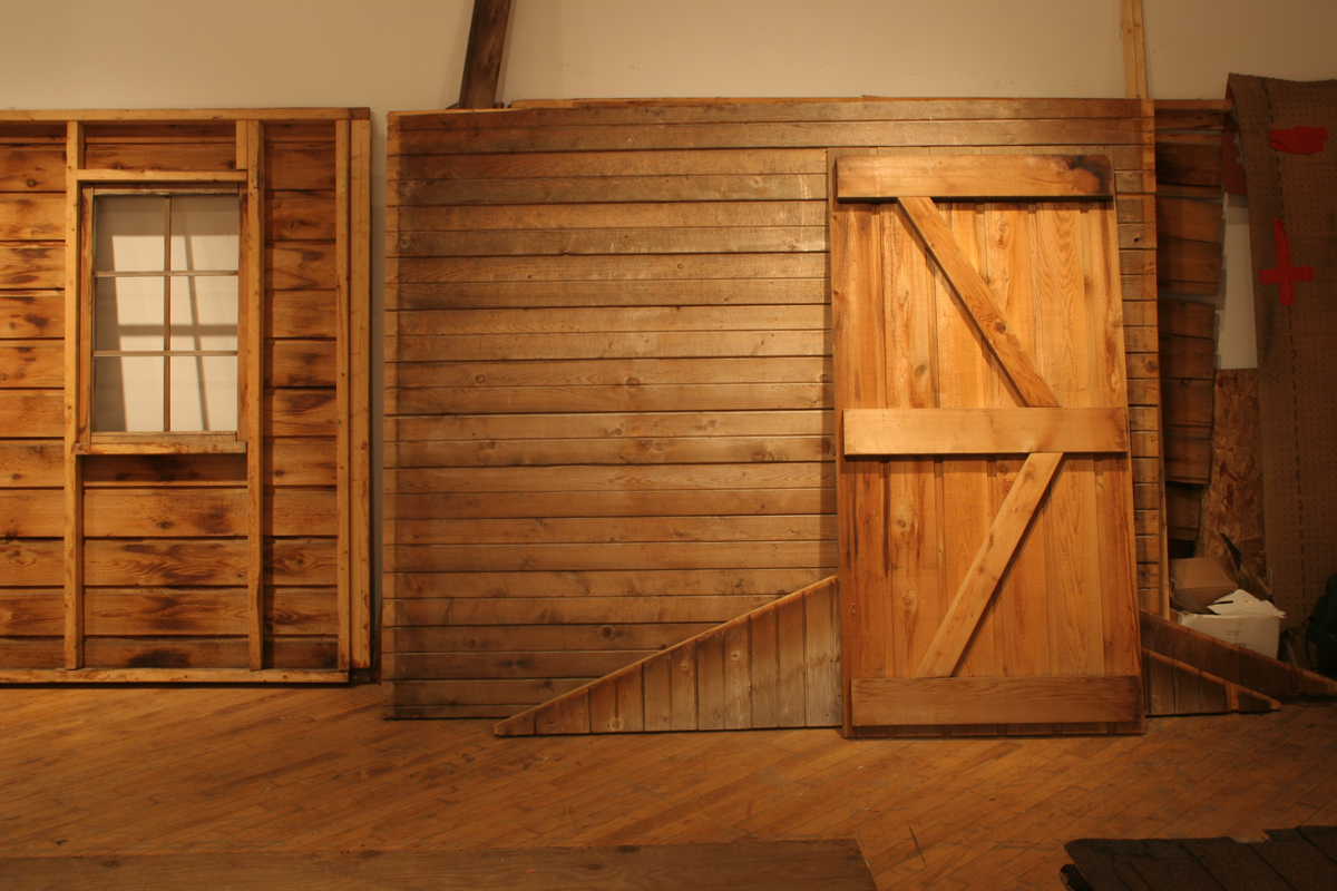 Swintak: Residency, image of wooden planks, laid out.