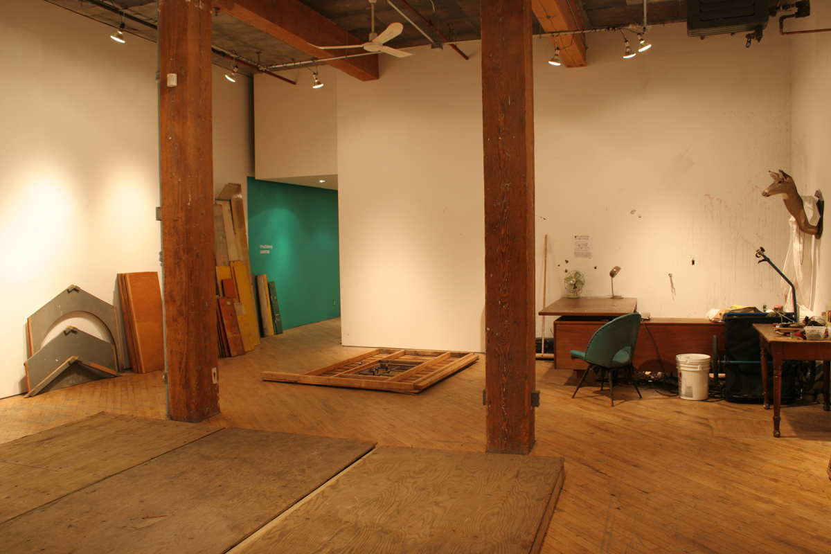 Swintak: Residency, image of wooden planks, laid out.