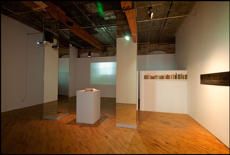 Sarah Jane Gorlitz & Wojciech Olejnik, installation view, video projection.
