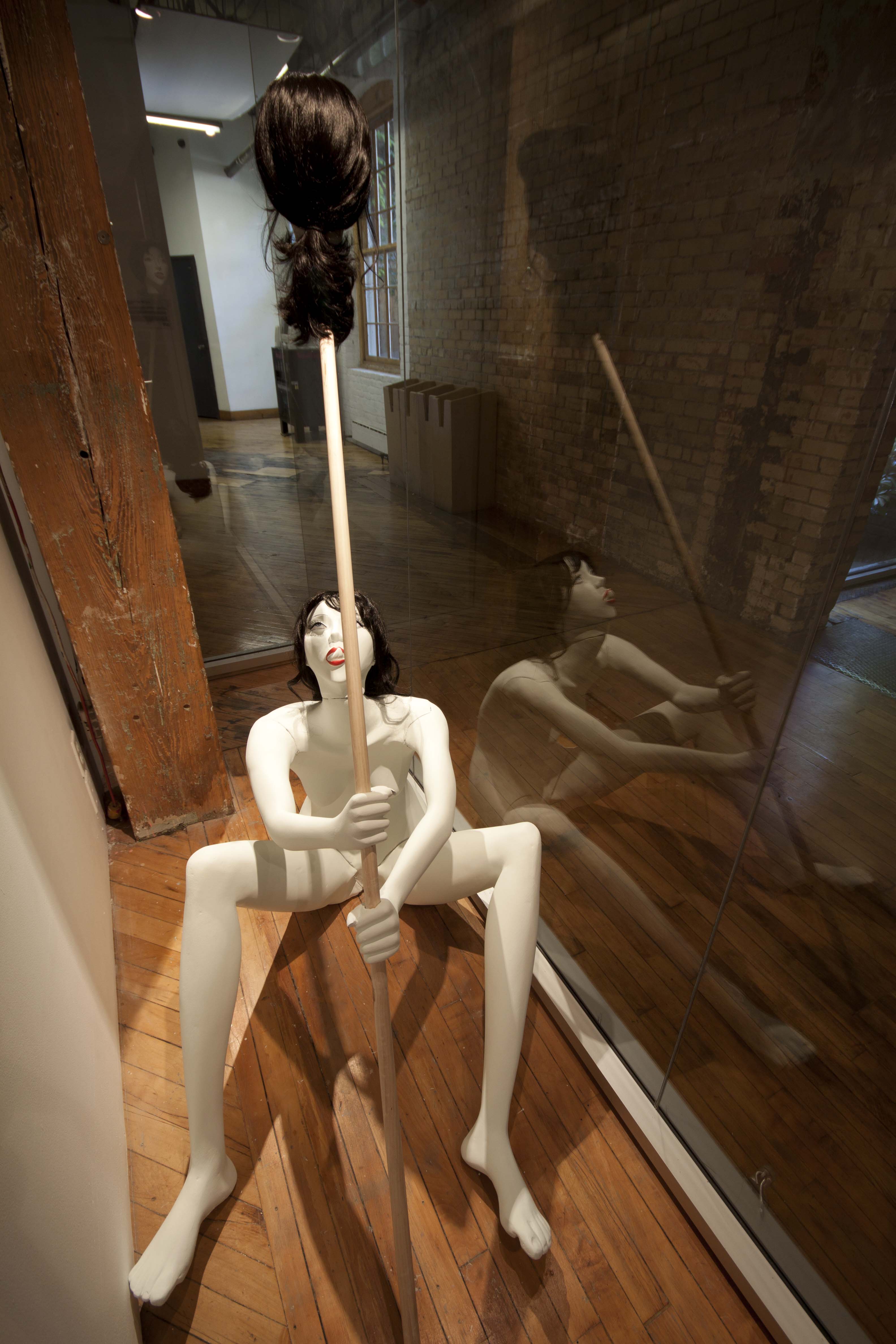 STPHANIE CHABOT, installation view, sculpture of woman.