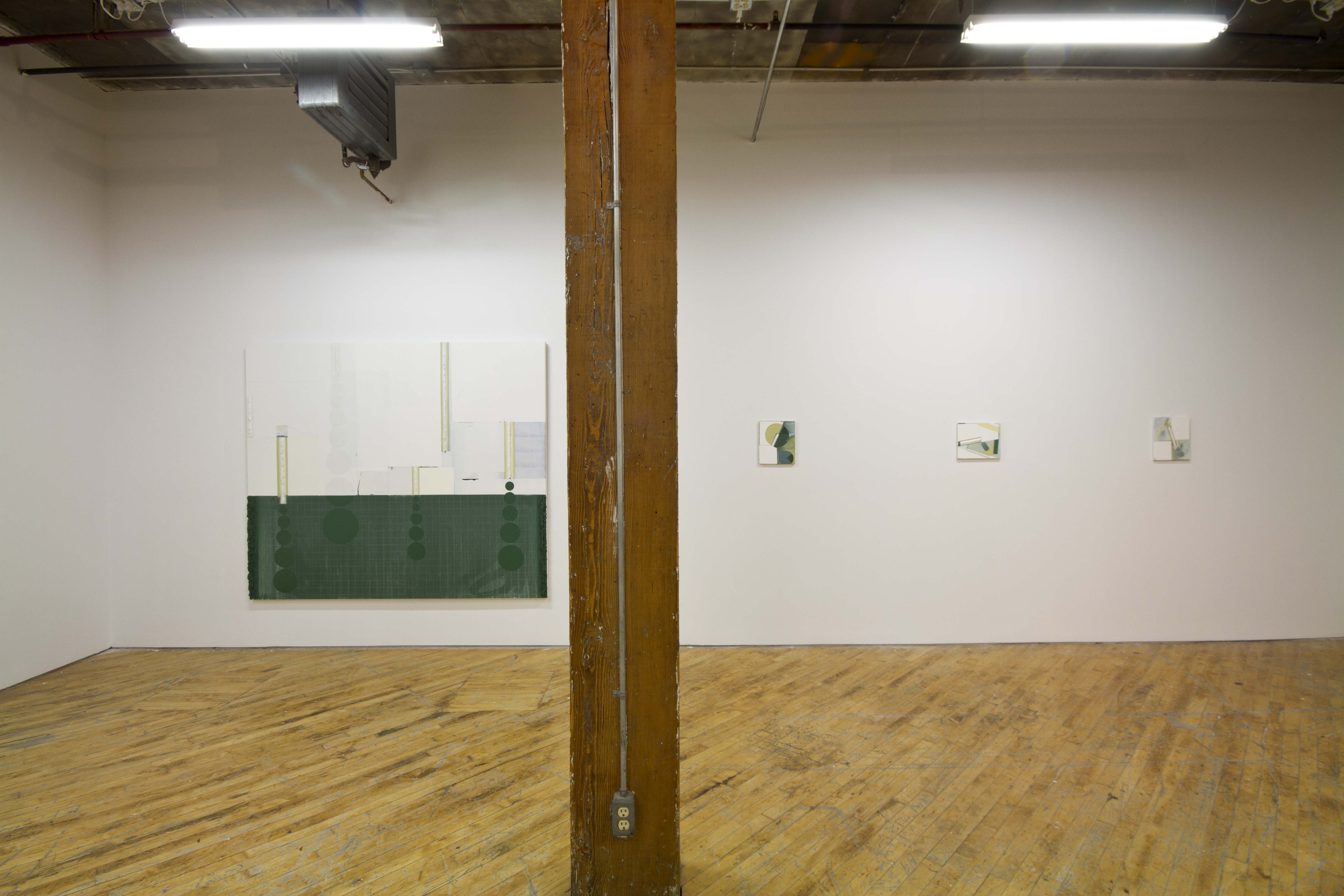 Dil Hildebrand: Back to the Drawing Board, installation view, paintings.