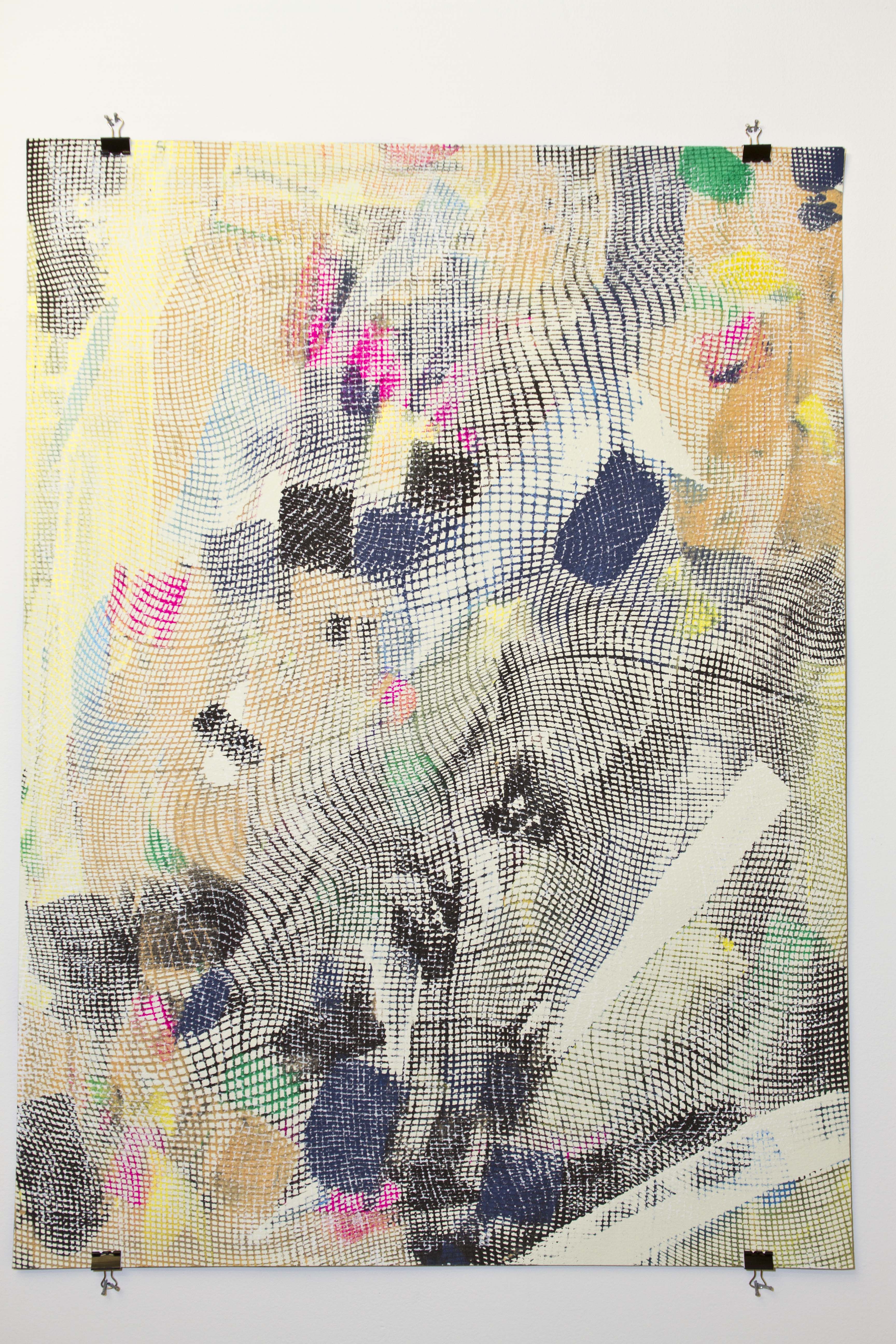 Jacob Horwood: Detail Without a Drawing Board, installation view, single abstract image.
