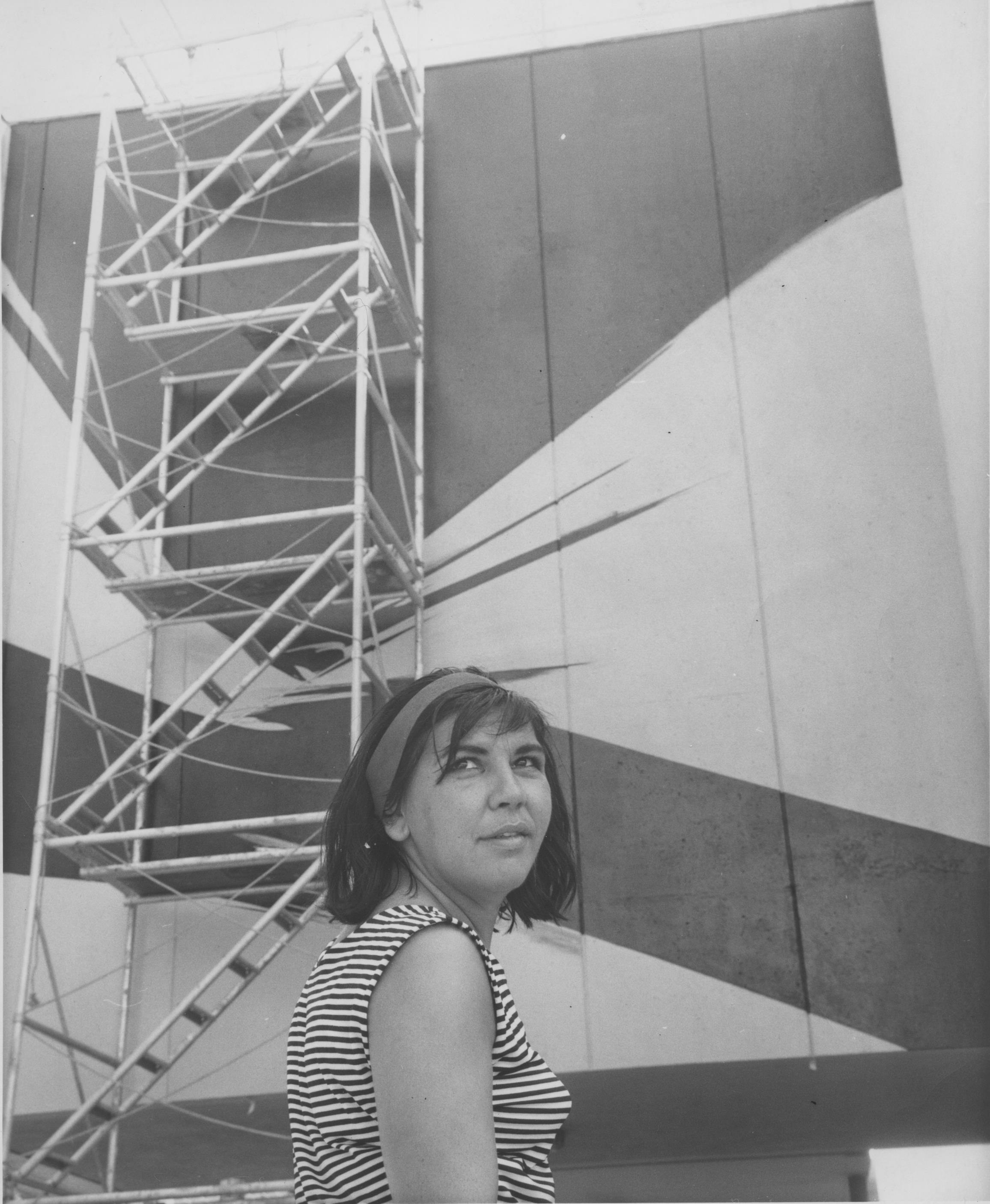 Rita Letendre: Black and white image