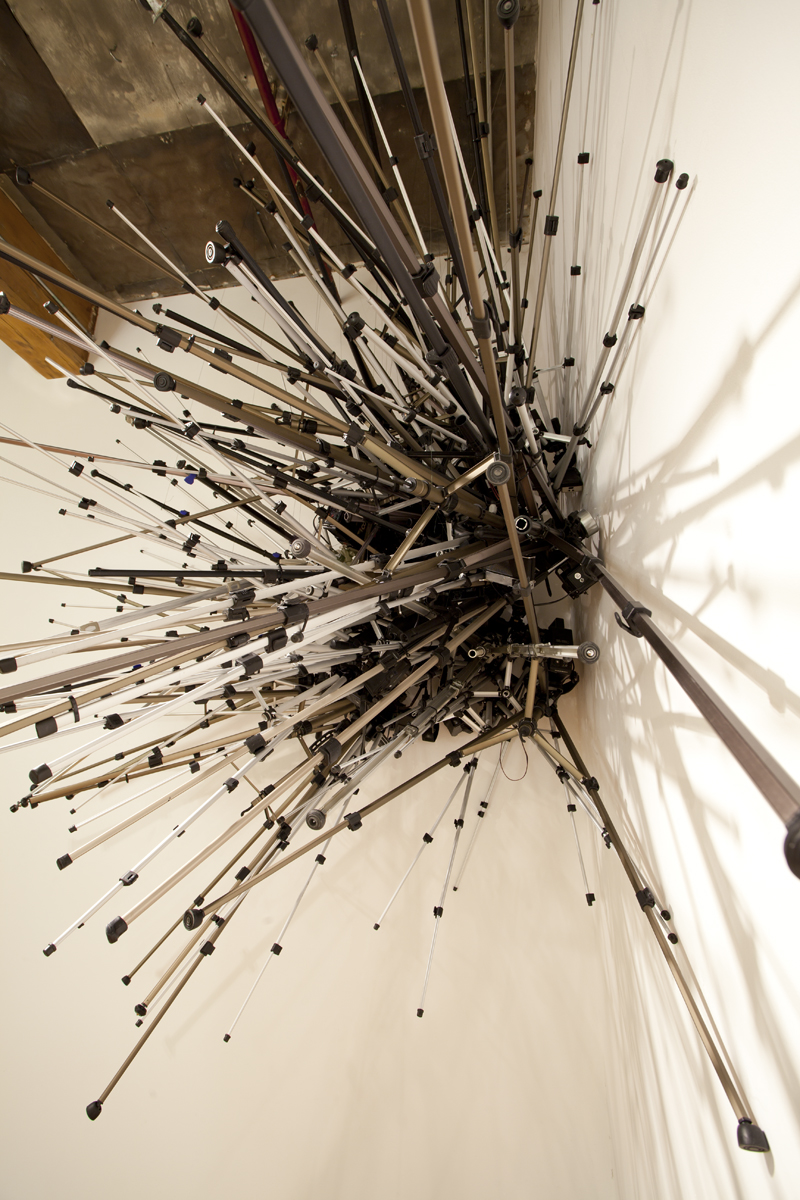 Michael A. Robinson, installation view, light sculpture.