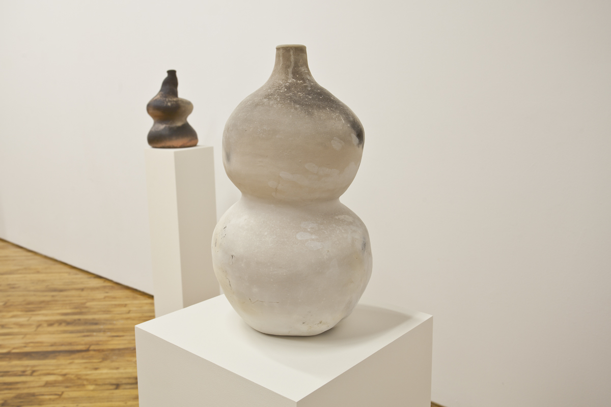 Maura Doyle, installation view, vase sculptures.