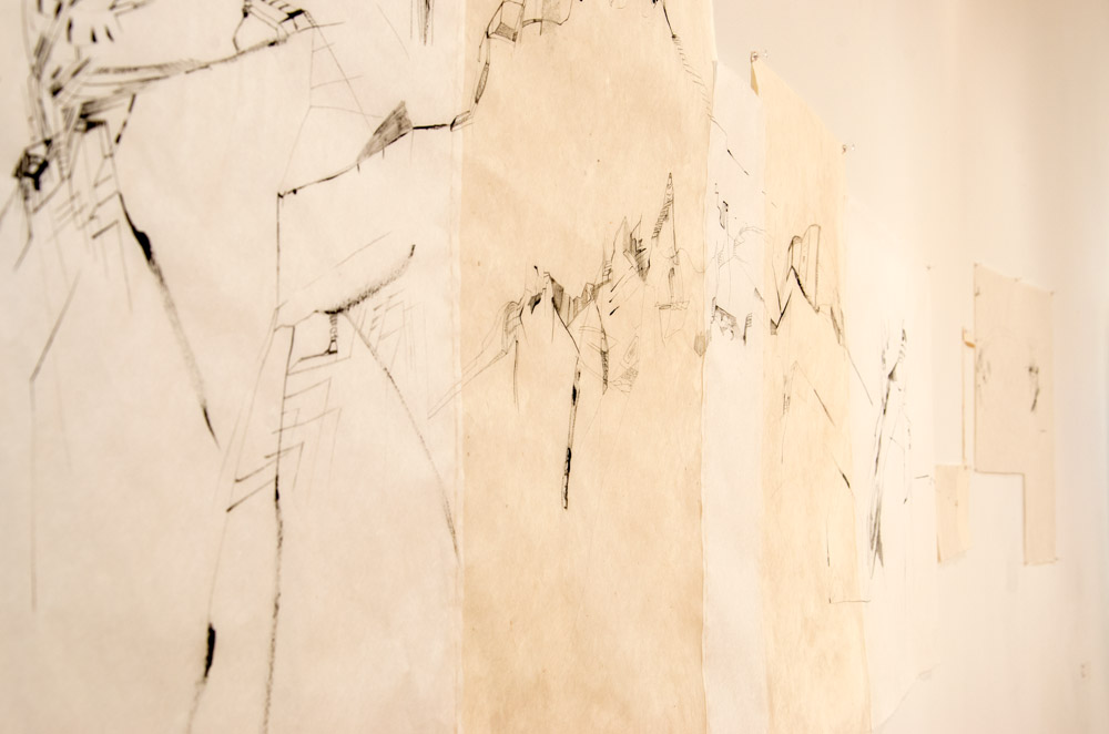 YYZLAB at Lakeshore Arts: Installation view, detail drawing