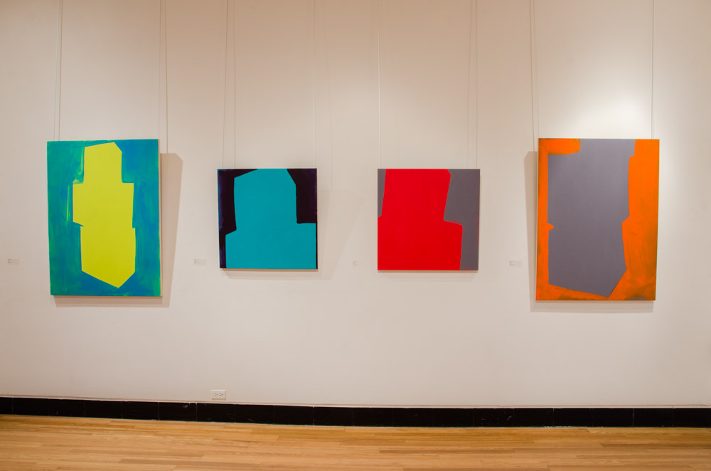 YYZLAB at Lakeshore Arts: Installation view, detail painting