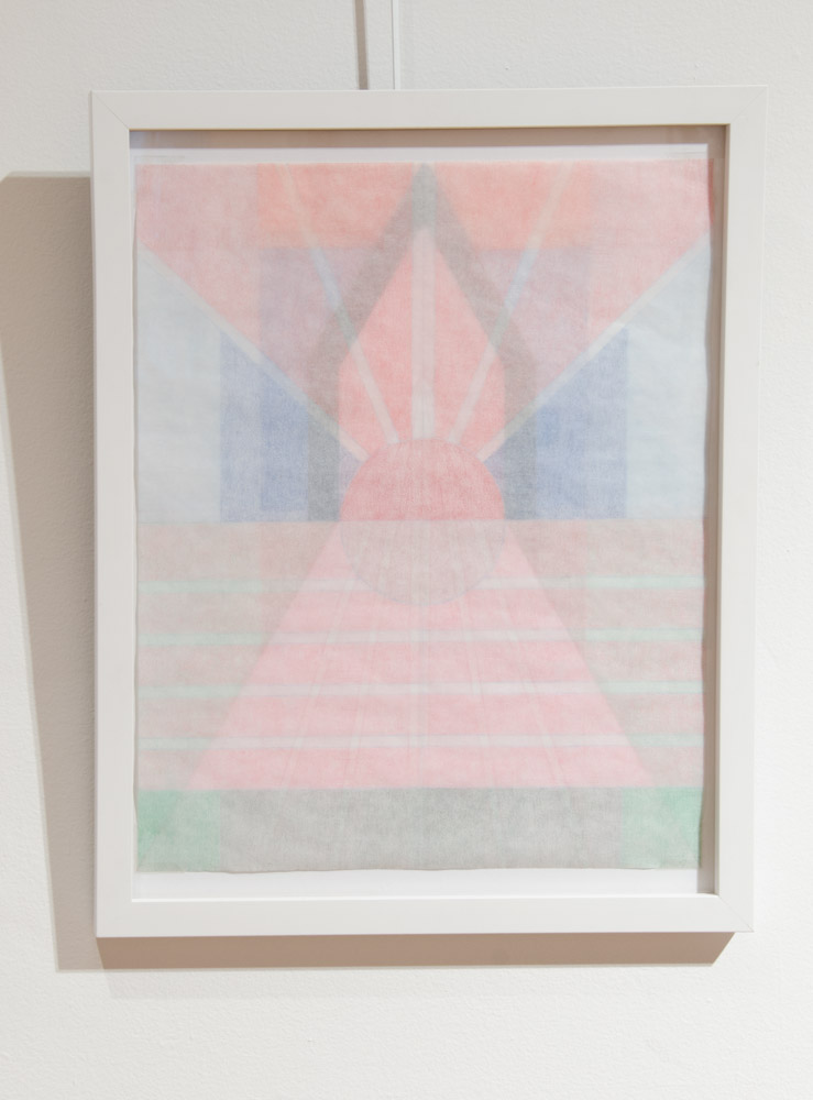 YYZLAB at Lakeshore Arts: Installation view, detail painting