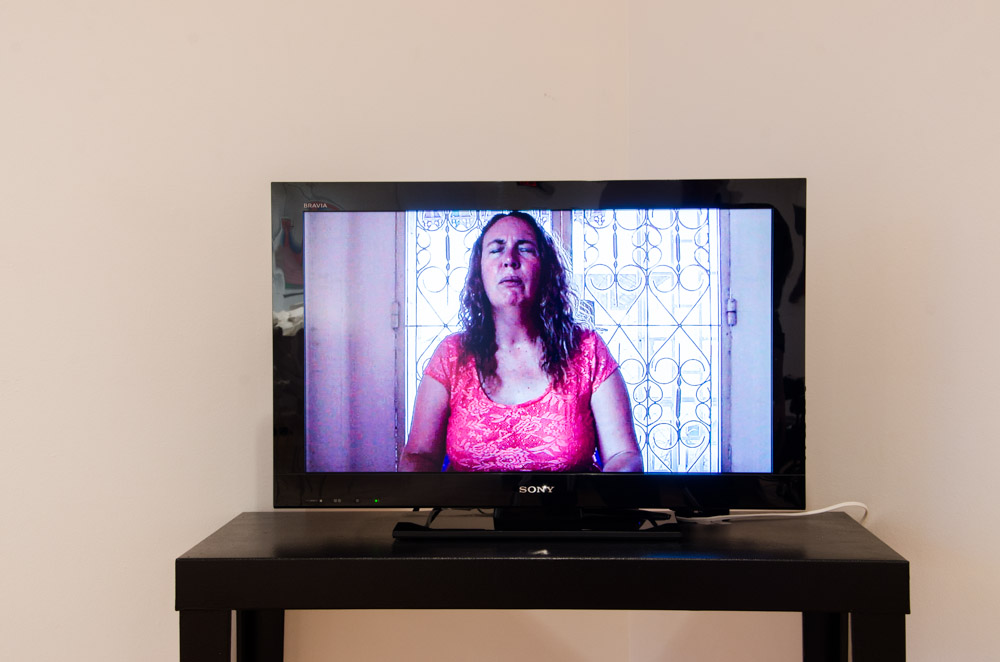 YYZLAB at Lakeshore Arts: Installation view, detail of video monitor