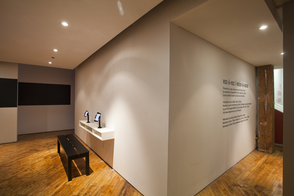 voz--voz/voice--voice provides a space for the articulation of different voices in the context of creative narratives and the frameworks enabled by new media and digital technologies