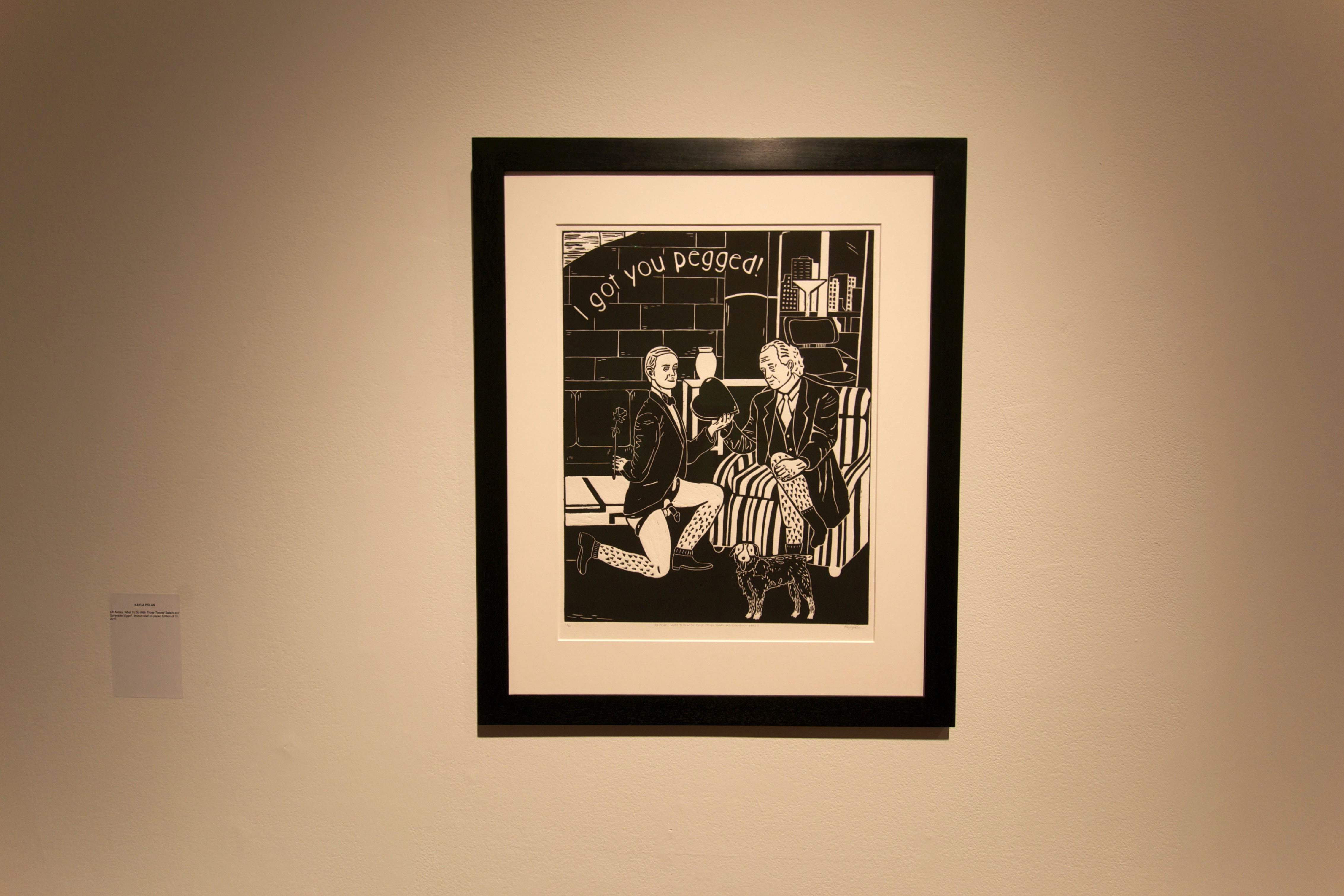 YYZ Lab, installation view, black and white image, Kayla Polan