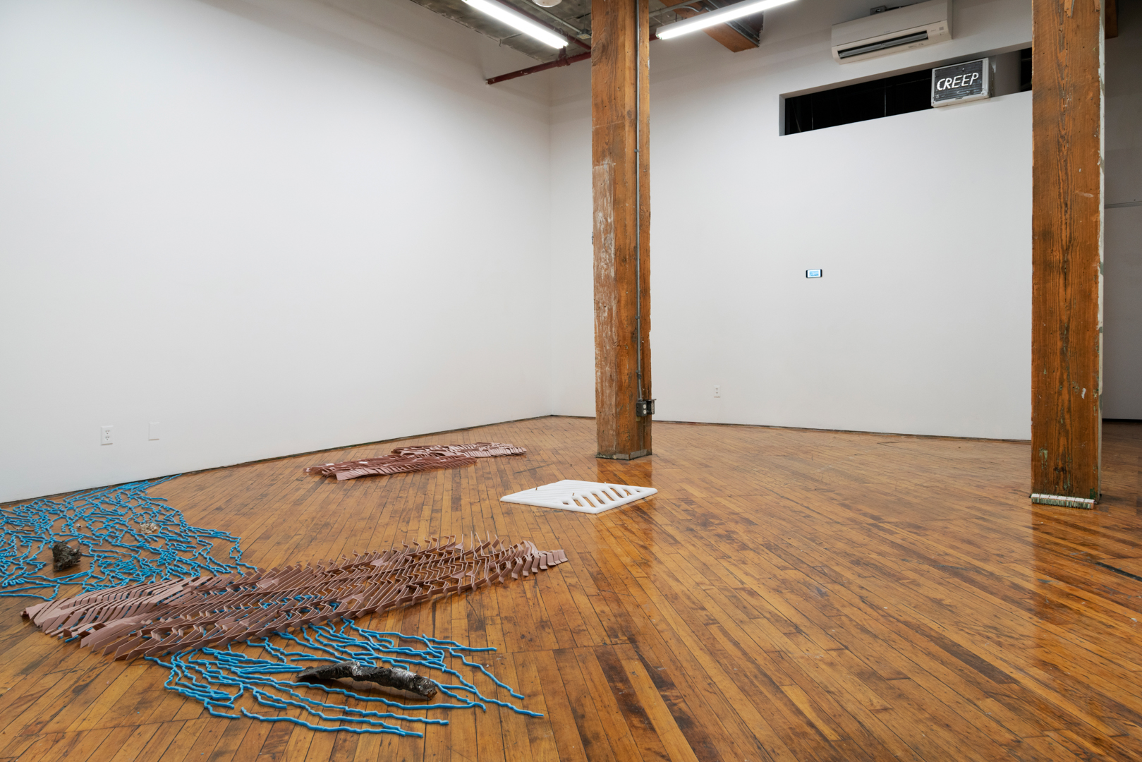 Tegan Moore, Installation view, textiles.