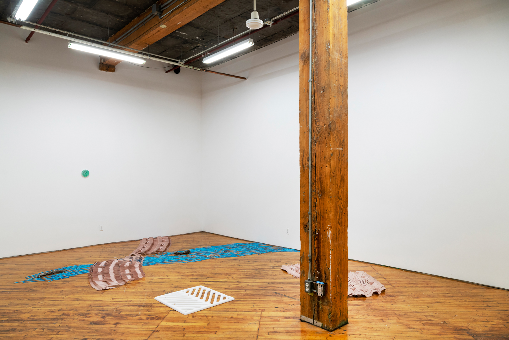 Tegan Moore, Installation view, textiles.