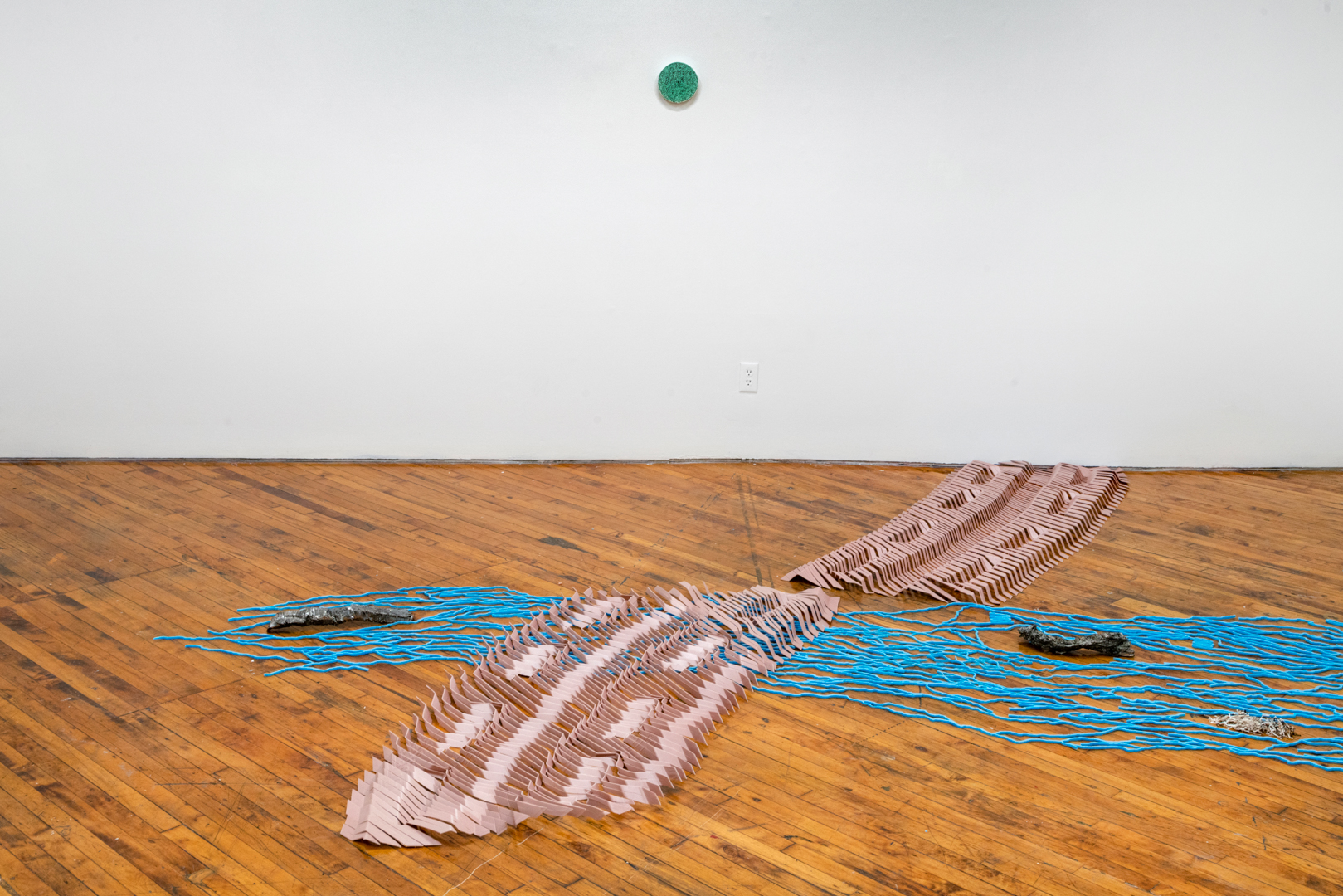 Tegan Moore, Installation view, textiles.