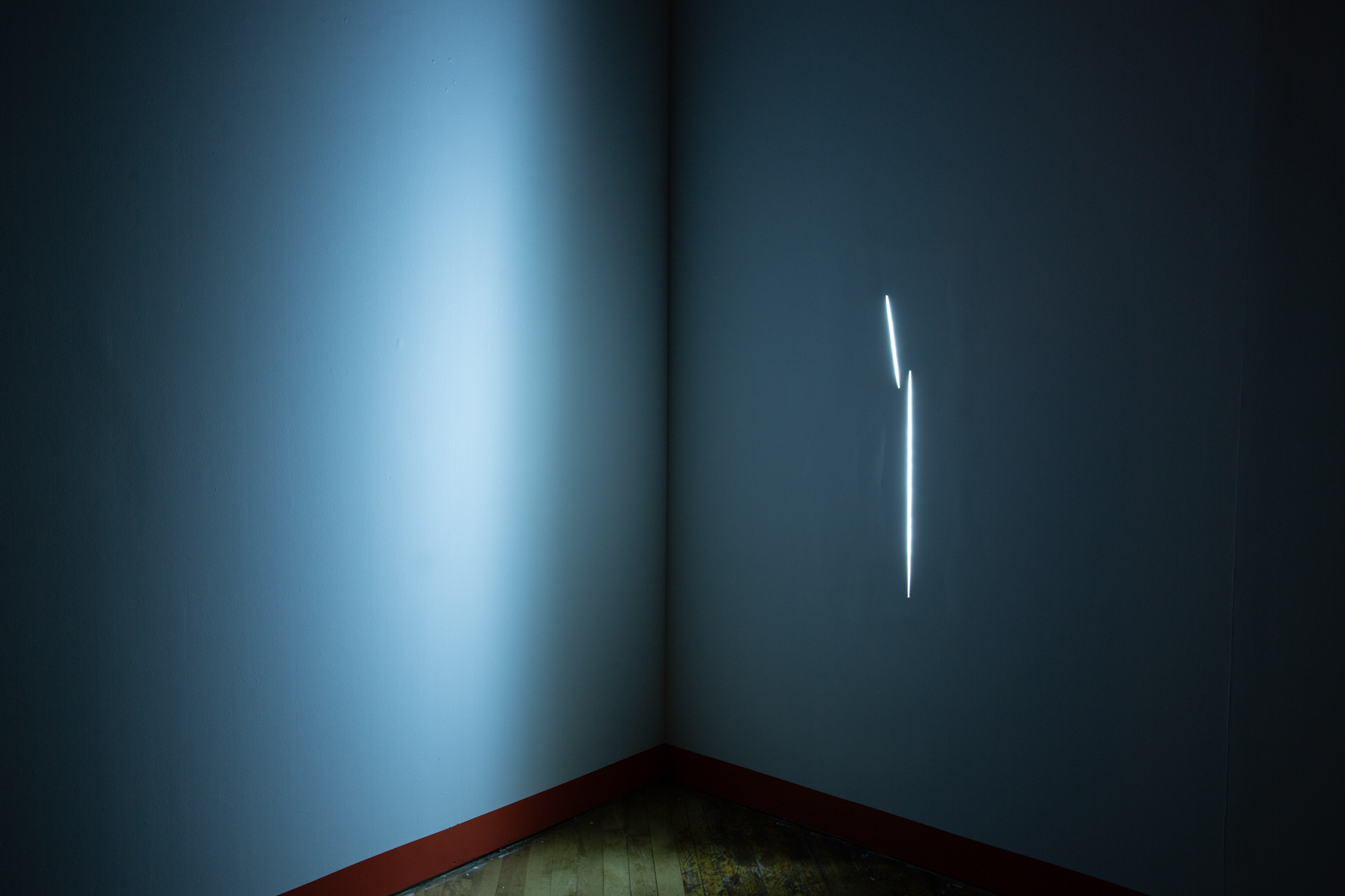 Heidi Holmes, immersive installation view, detail of light sculpture.