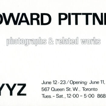 Art show invite Edward Pittner