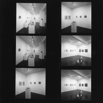 Contact sheet of art in gallery