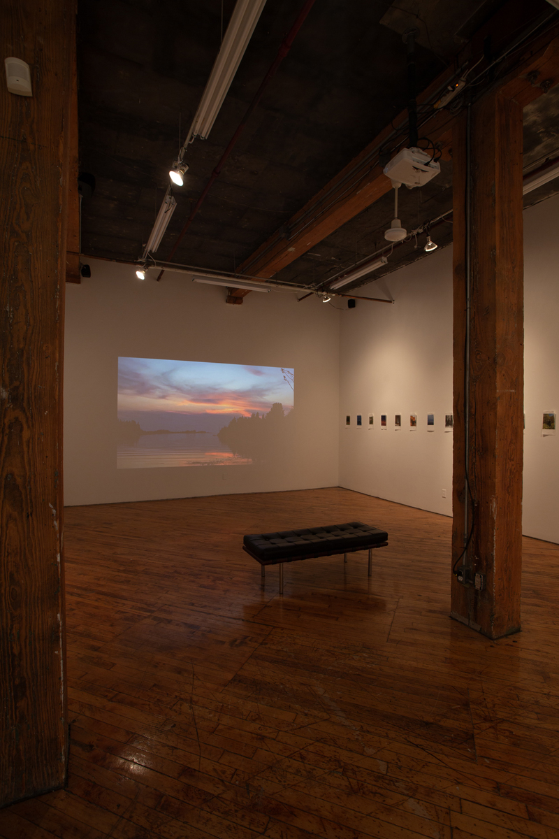 Jake Kimble: Installation view, projection.