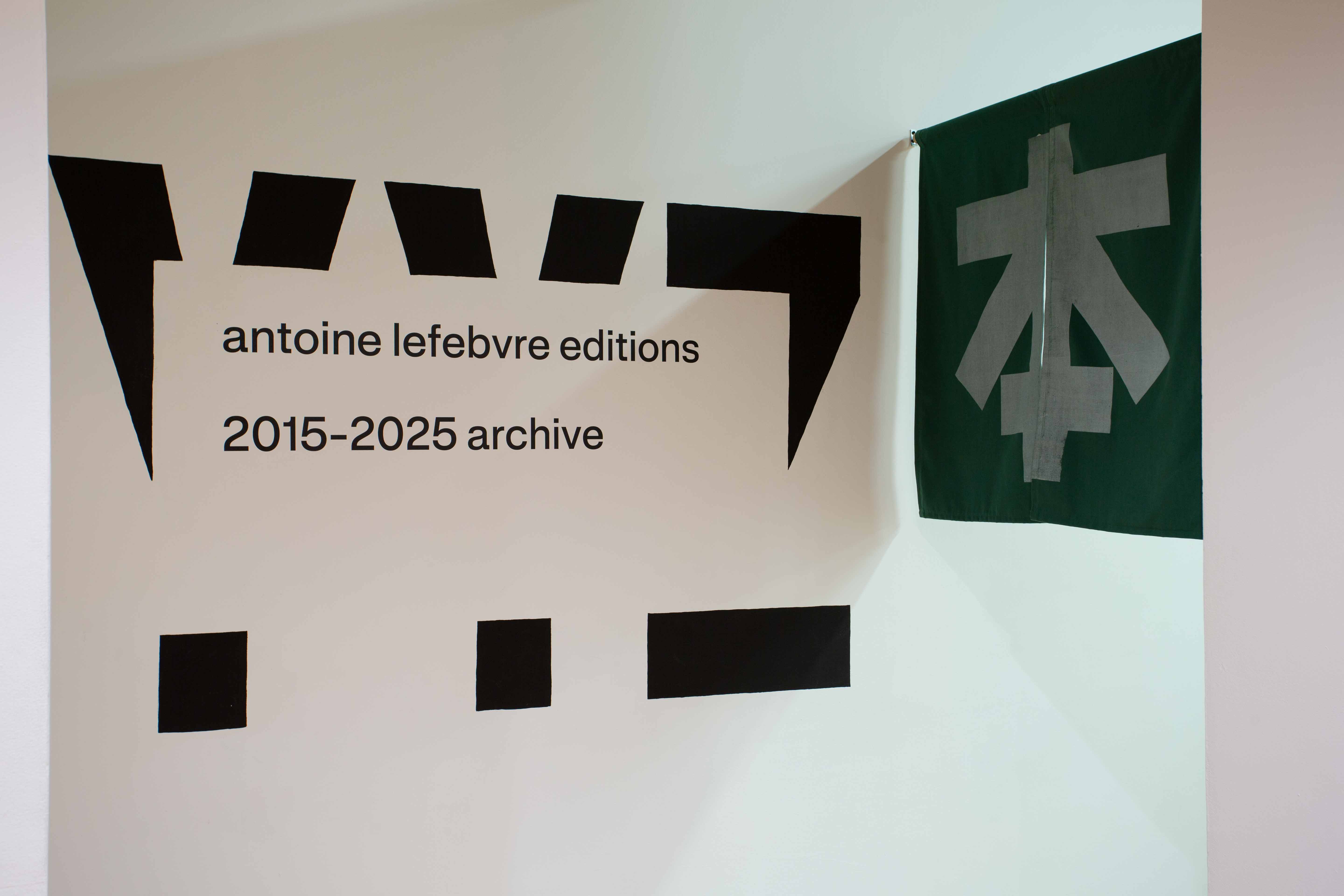 ANTOINE LEFEBVRE, 2015-2025 archive of zines, installation view