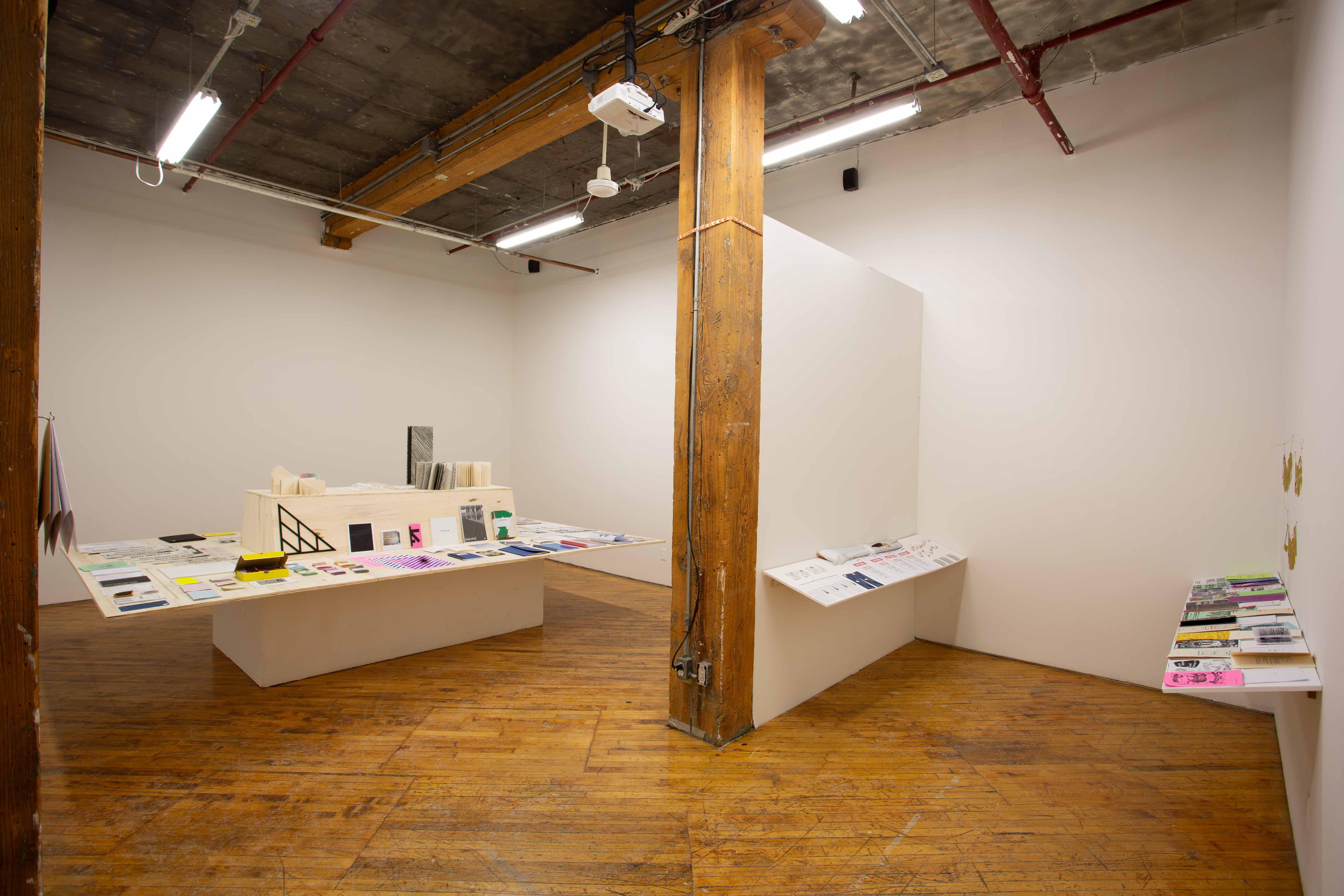 ANTOINE LEFEBVRE, 2015-2025 archive of zines, installation view