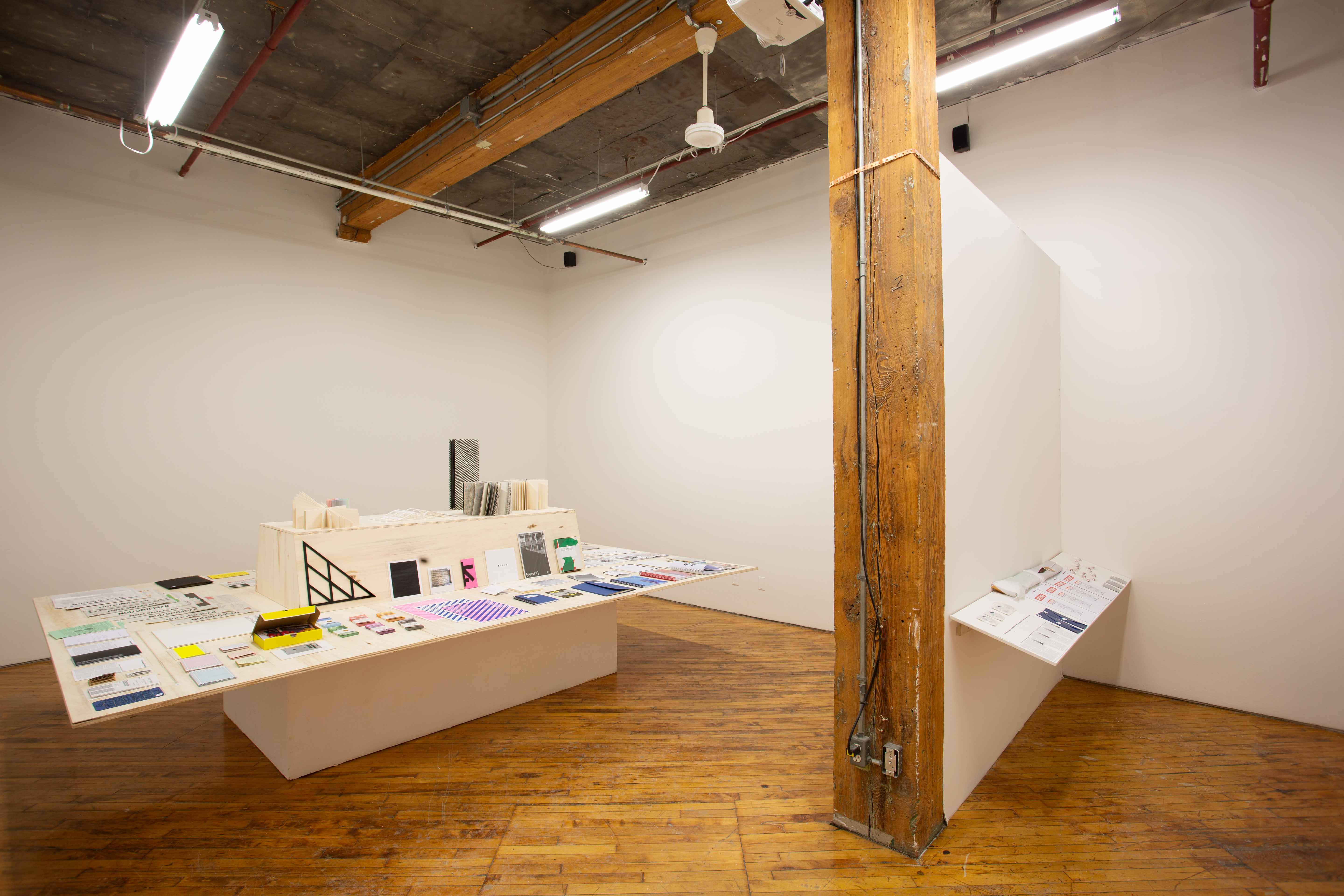 ANTOINE LEFEBVRE, 2015-2025 archive of zines, installation view