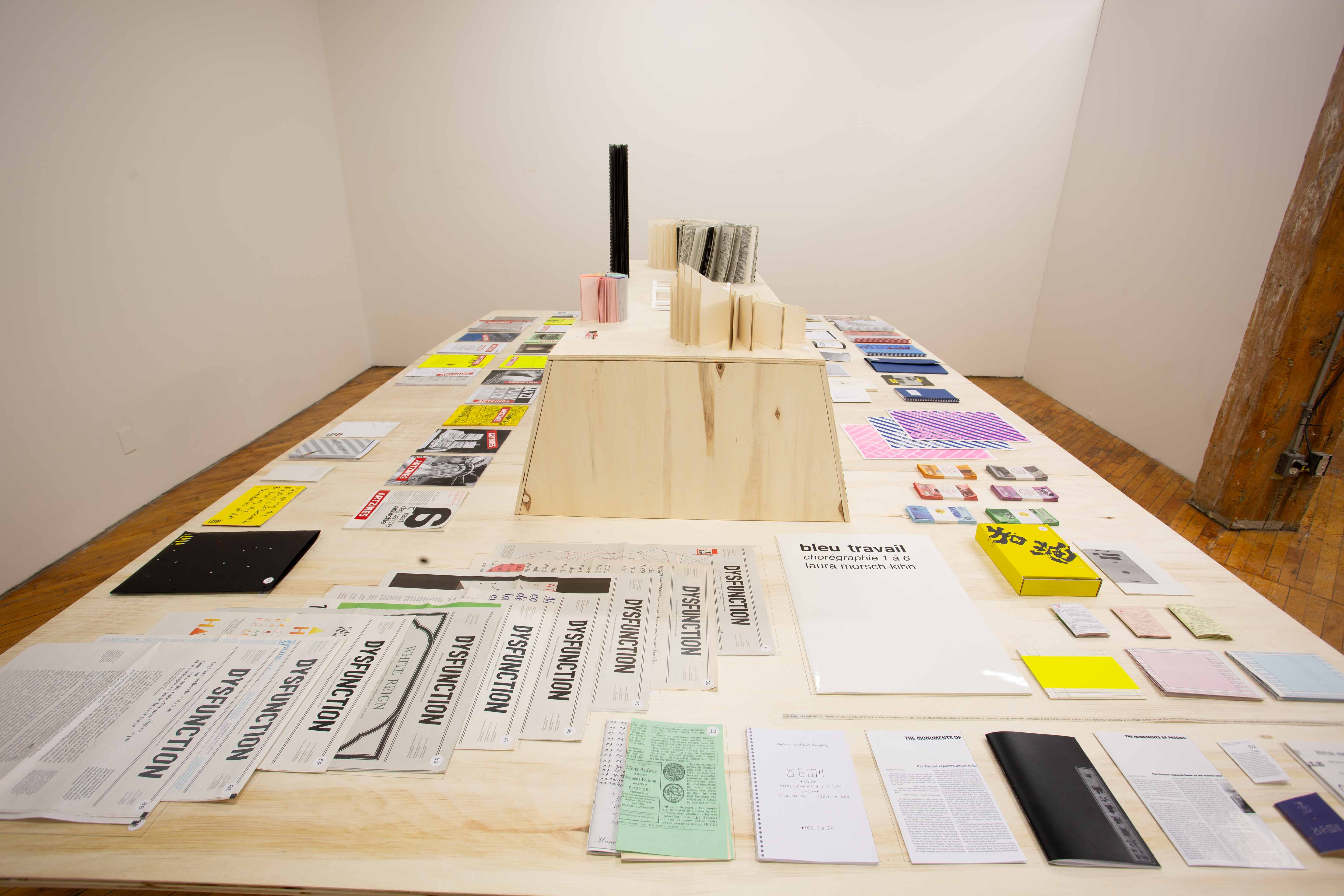 ANTOINE LEFEBVRE, 2015-2025 archive of zines, installation view