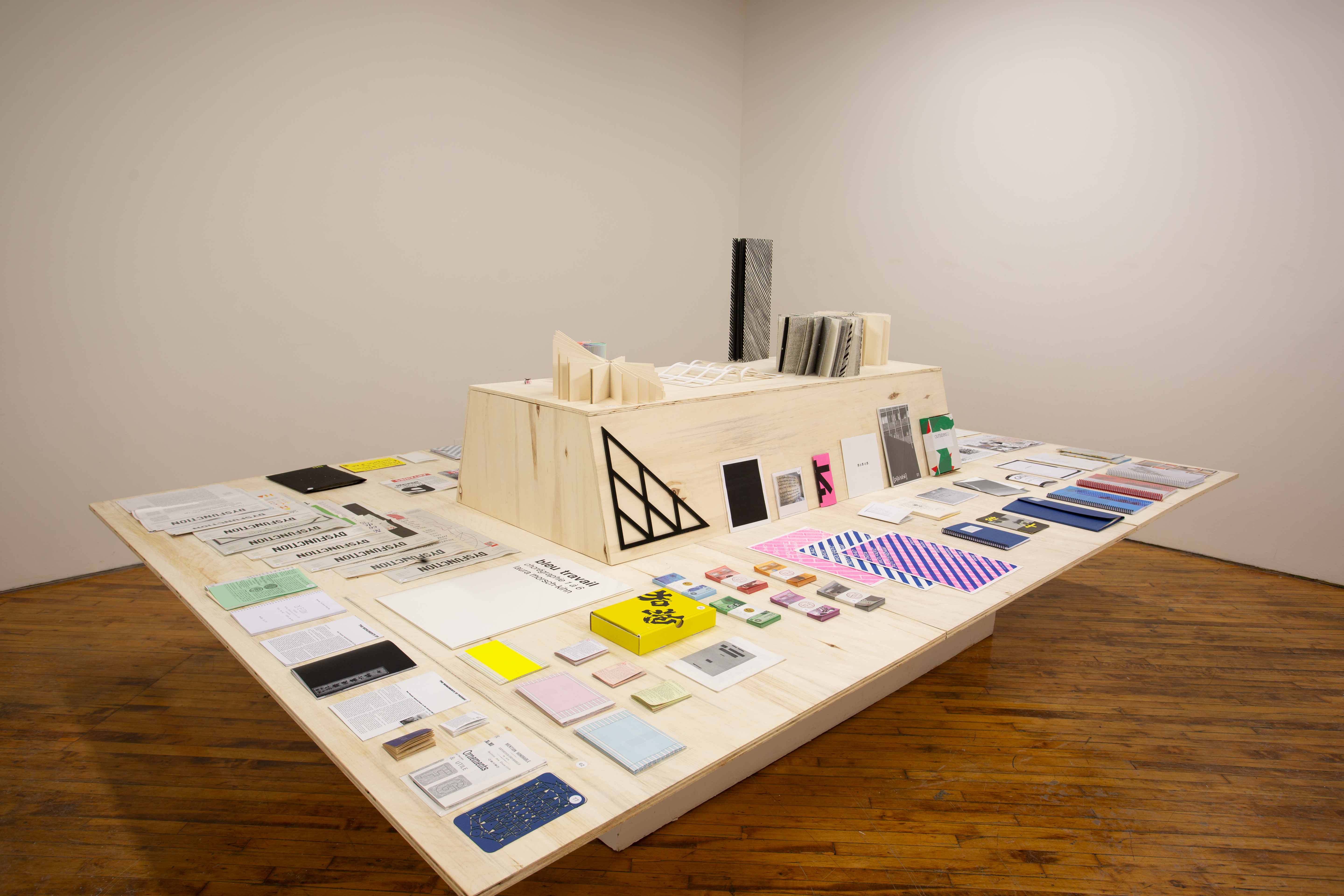 ANTOINE LEFEBVRE, 2015-2025 archive of zines, installation view