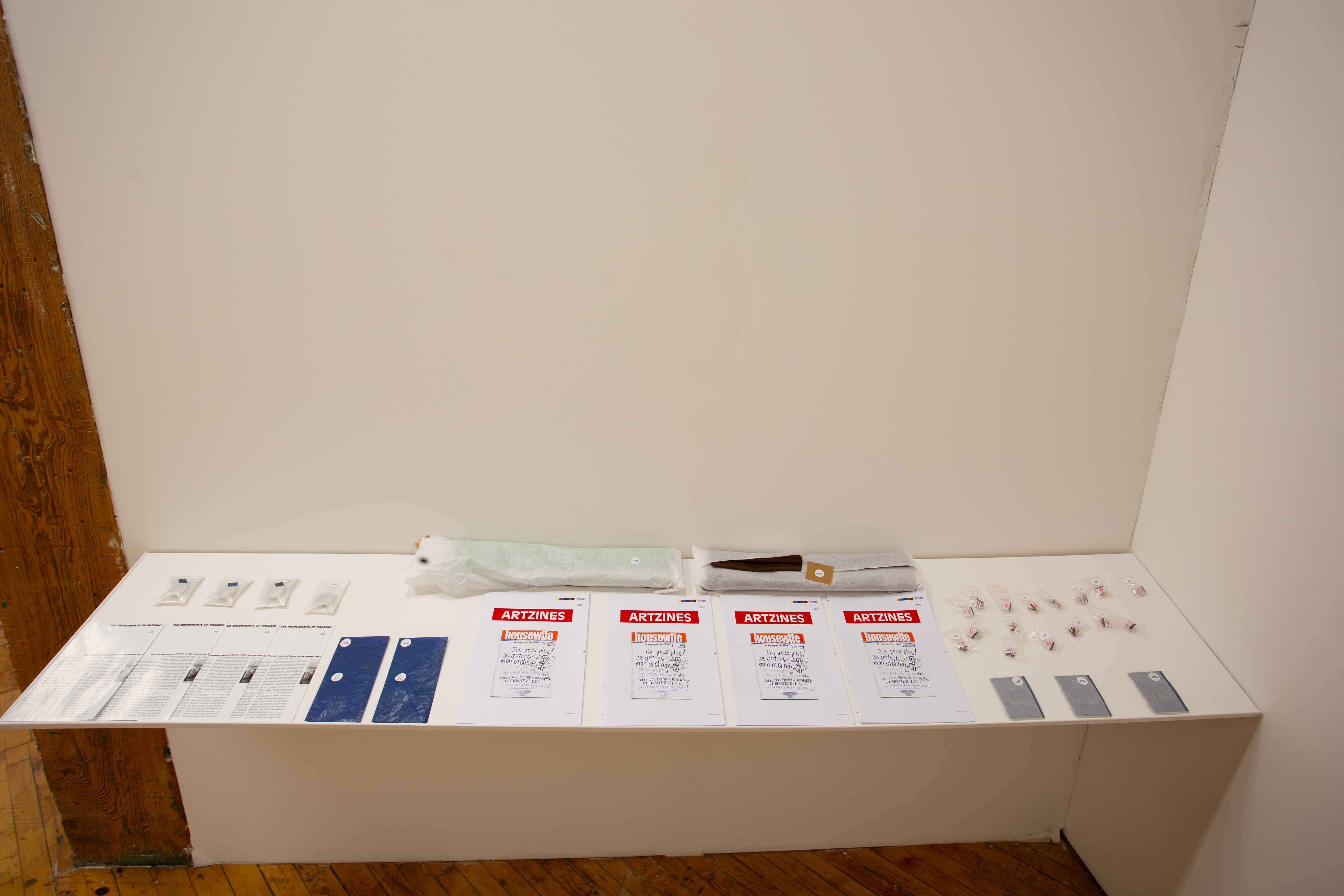 ANTOINE LEFEBVRE, 2015-2025 archive of zines, installation view