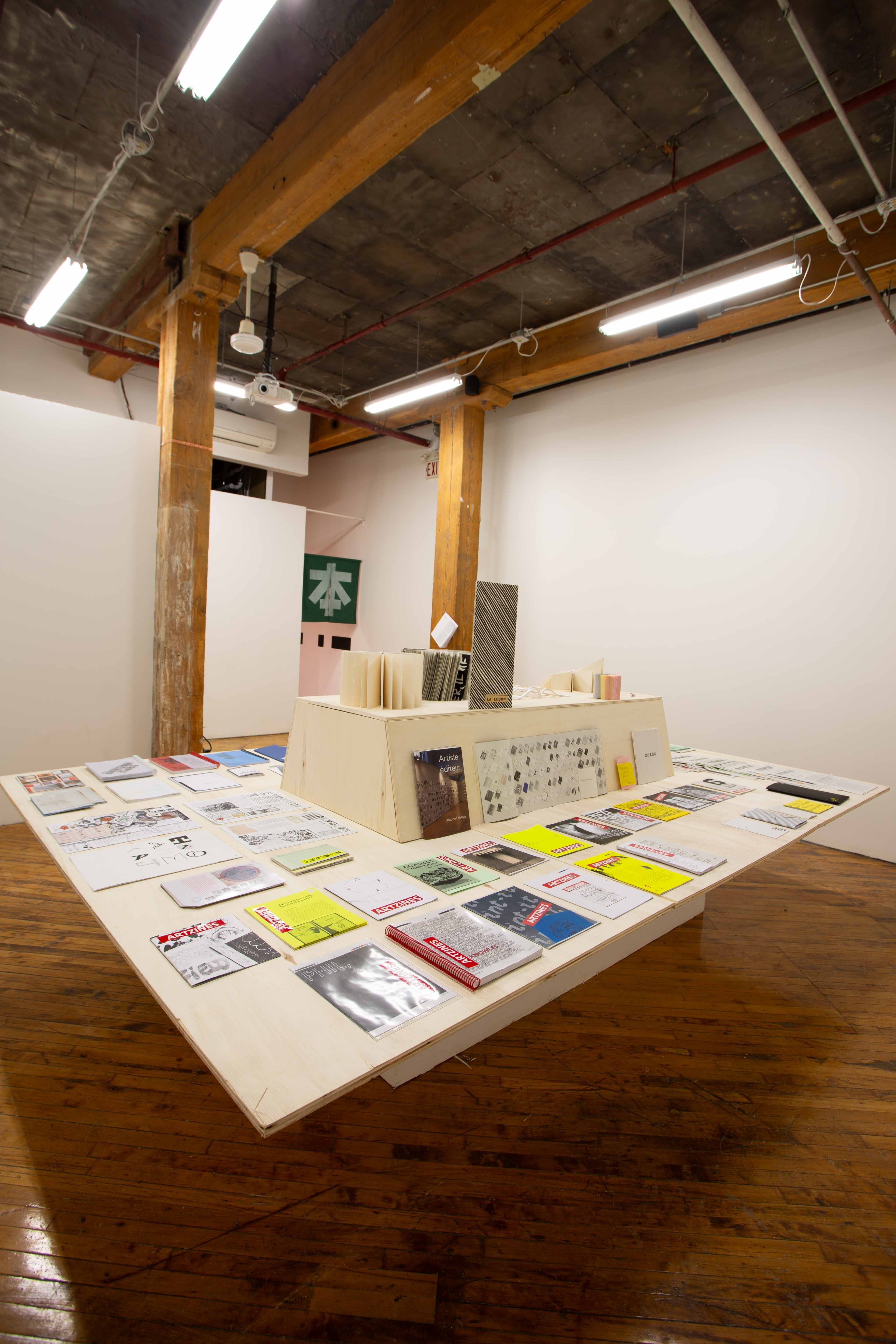 ANTOINE LEFEBVRE, 2015-2025 archive of zines, installation view