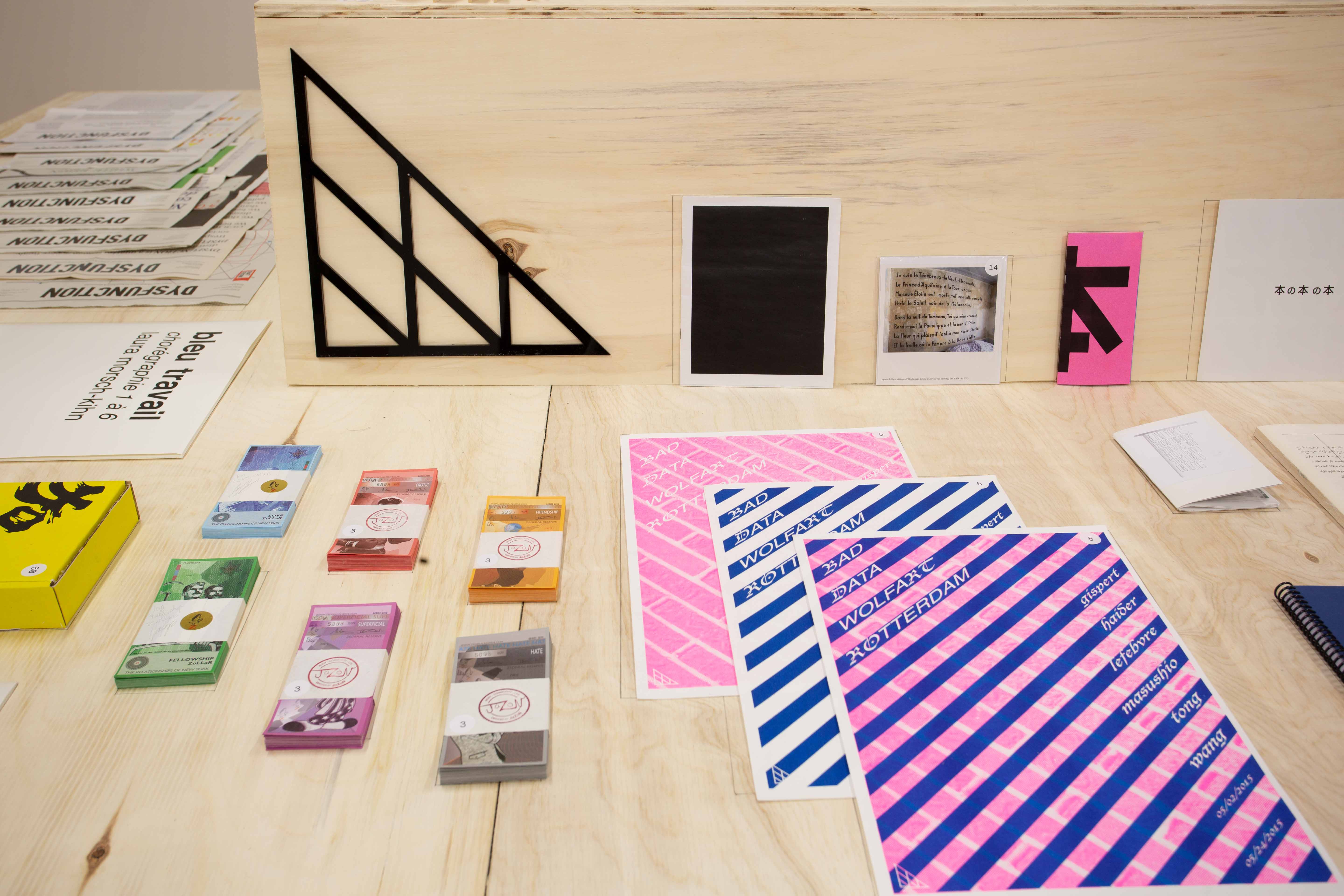 ANTOINE LEFEBVRE, 2015-2025 archive of zines, installation view