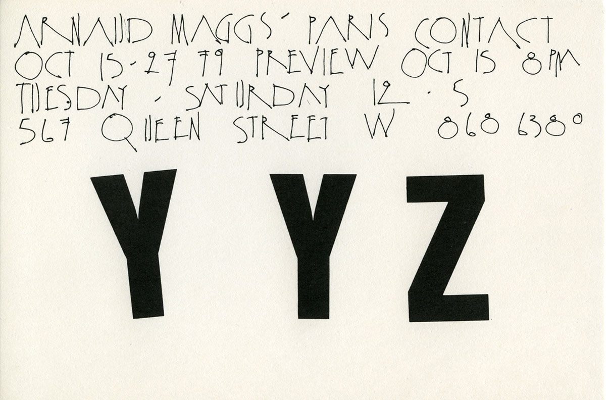 maggs arnaud-Ledoyen-Series-Flyer, installation-1979